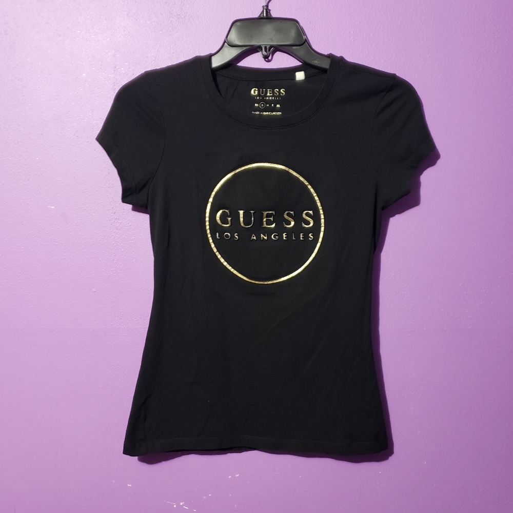 Guess fitted black shirt size small